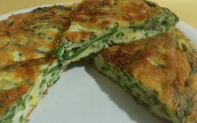 La frittata con asparagi selvatici di Ascrea
