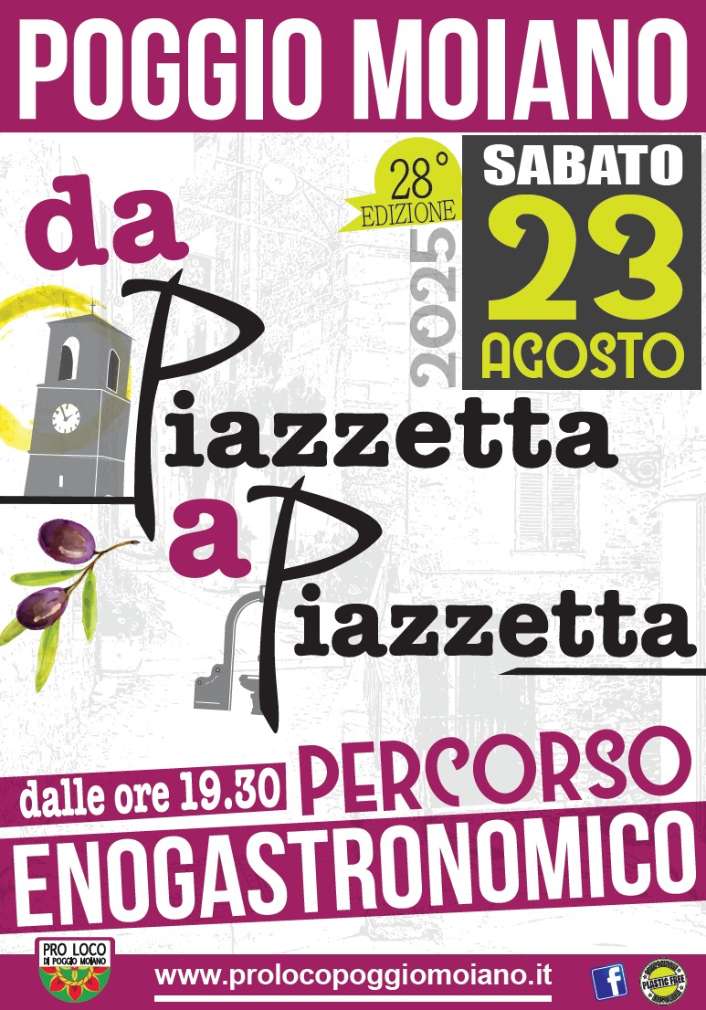 Poggio Moiano (RI), è da piazzetta a piazzetta – 23 ago – Fuoriporta Poggio Moiano (RI), è da piazzetta a piazzetta - 23 ago - Fuoriporta