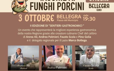 Bellegra (RM), è sagra delle tacchie ai funghi porcini – 3/12 ott