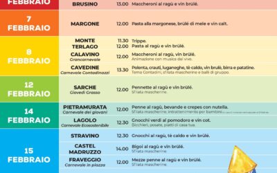Valle dei Laghi (TN), è Gran Carnevale – 25 gen/22 feb