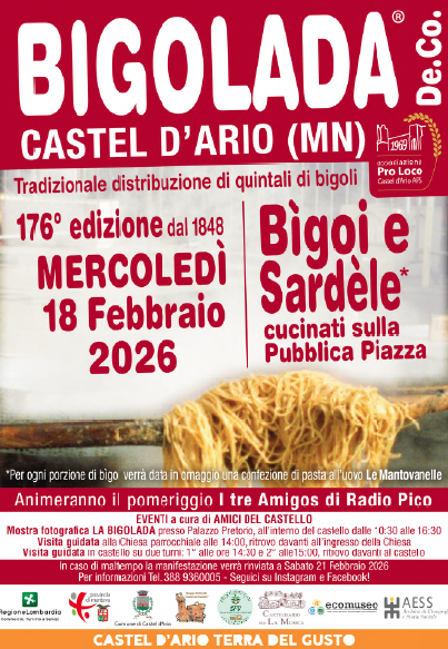 Castel d’Ario (MN), torna la Bigolada De.Co. – 18 feb – Fuoriporta Castel d’Ario (MN), torna la Bigolada De.Co. - 18 feb - Fuoriporta
